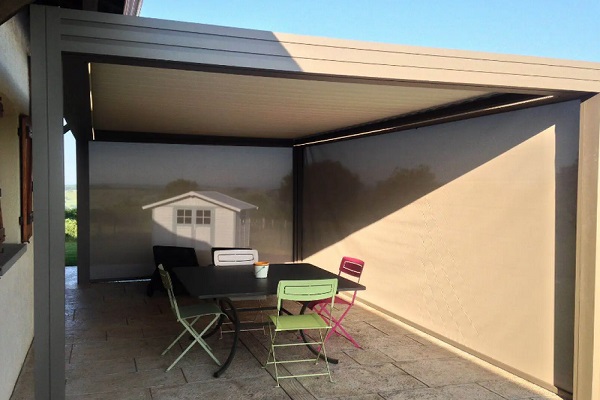 Pose de pergola à lames orientables - Chalon-sur-Saône - Entreprise Bidaut Sébastien