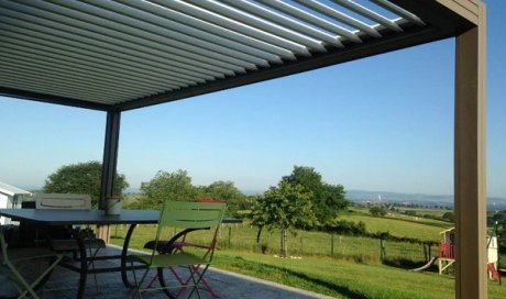 Pose de pergola à lames orientables - Chalon-sur-Saône - Entreprise Bidaut Sébastien